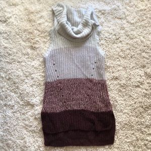 Cowel neck sweater dress